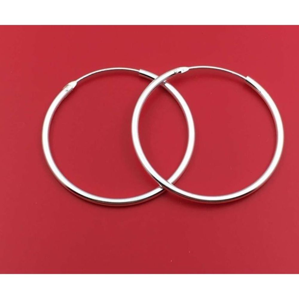 30mm sterling silver hoop earrings